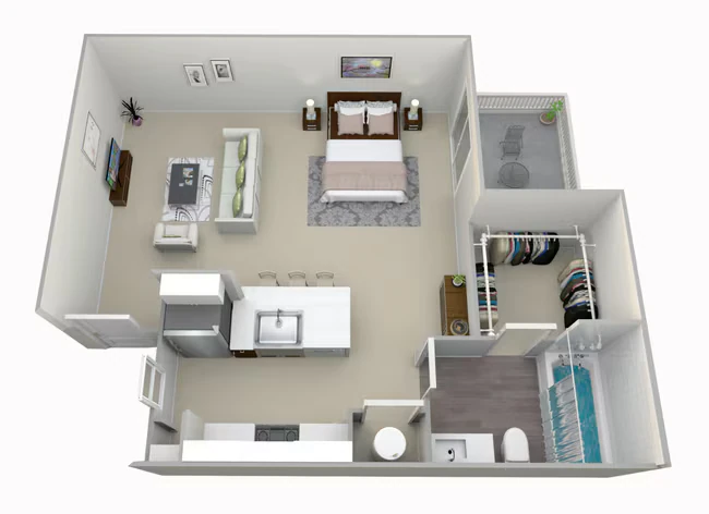 A Studio 282 floor plan